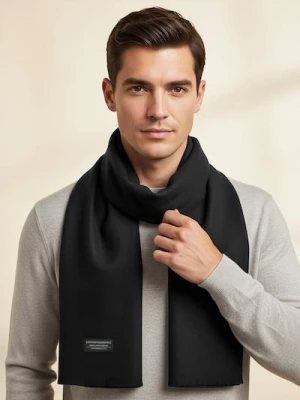 Sinsay - Szalik z naszywką - czarny