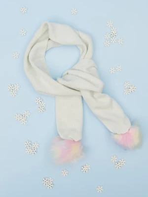 Sinsay - Szalik z pomponami - biały