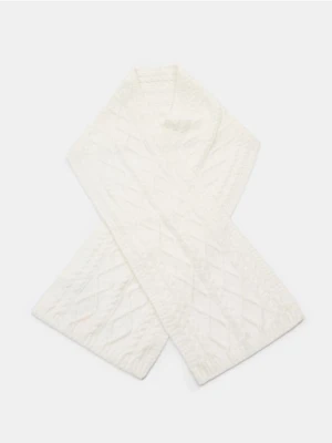 Sinsay - Szalik ze wzorkiem - kremowy