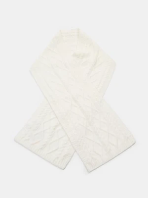 Sinsay - Szalik ze wzorkiem - kremowy