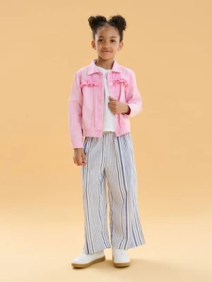 Sinsay - Szeroki spodnie z gumką w talii - wielobarwny