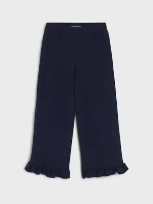 Sinsay - Szerokie spodnie - granatowy
