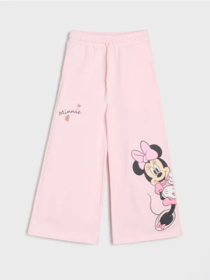 Sinsay - Szerokie spodnie Minnie Mouse - różowy