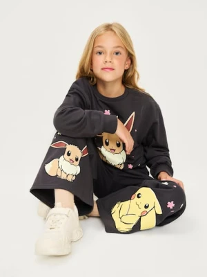 Sinsay - Szerokie spodnie Pokemon - szary
