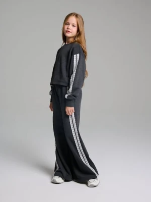 Sinsay - Szerokie spodnie - szary