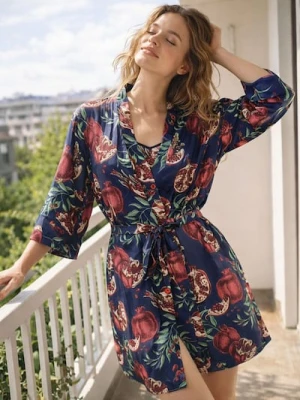 Sinsay - Szlafrok z motywem granatu - wielobarwny