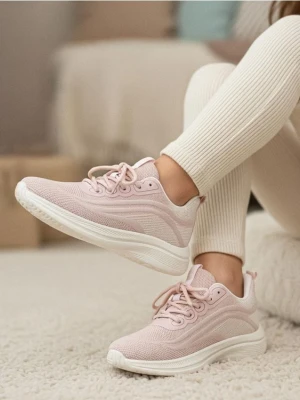 Sinsay - Sznurowane buty sportowe - różowy