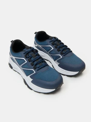 Sinsay - Sznurowane sneakersy - granatowy