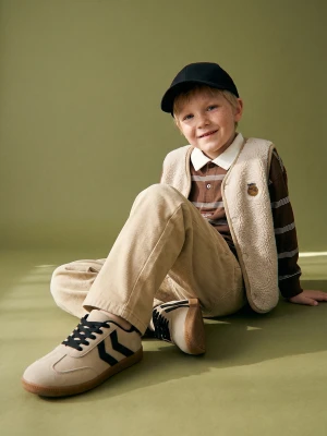 Sinsay - Sznurowane sneakersy z imitacji skóry - zielony