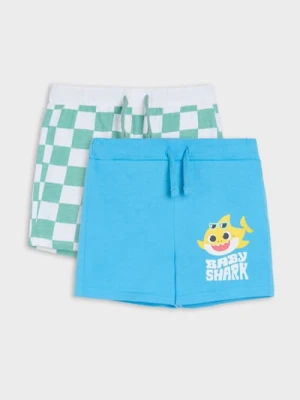 Sinsay - Szorty 2 pack Baby Shark - niebieski