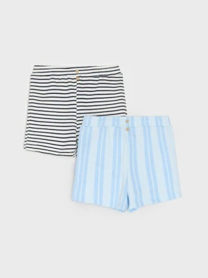 Sinsay - Szorty 2 pack - błękitny