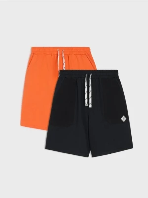 Sinsay - Szorty 2 pack - czarny