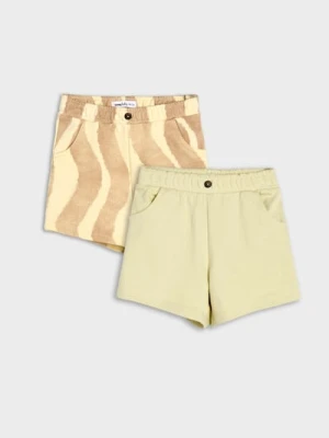 Sinsay - Szorty 2 pack - kremowy