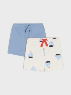 Sinsay - Szorty 2 pack - kremowy