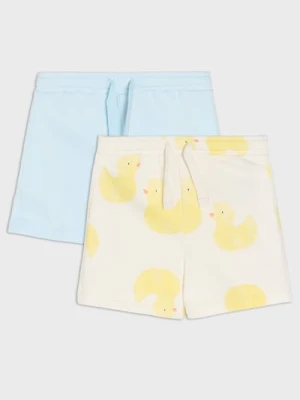 Sinsay - Szorty 2 pack - kremowy