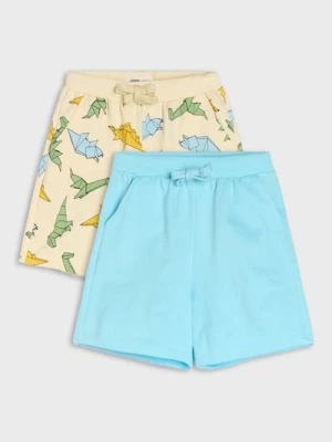 Sinsay - Szorty 2 pack - kremowy