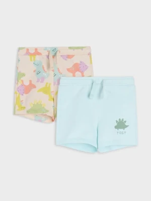 Sinsay - Szorty 2 pack - kremowy