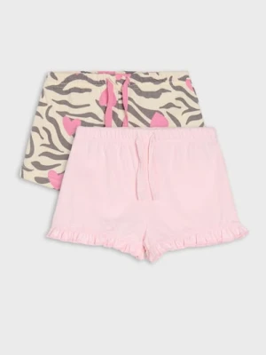 Sinsay - Szorty 2 pack - kremowy