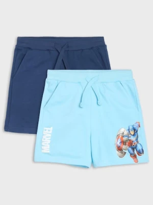 Sinsay - Szorty 2 pack Marvel - granatowy