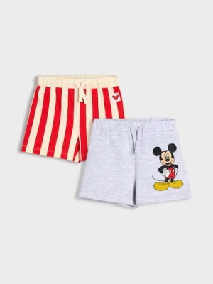 Sinsay - Szorty 2 pack Myszka Miki - szary