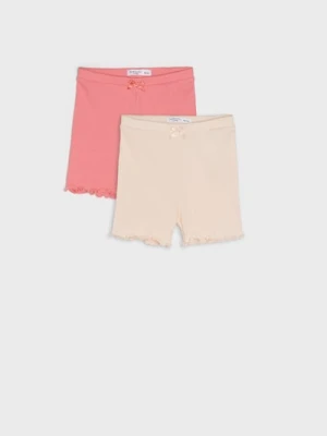 Sinsay - Szorty 2 pack - pomarańczowy