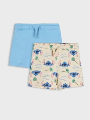 Sinsay - Szorty 2 pack Stitch - niebieski