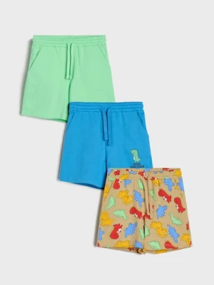 Sinsay - Szorty 3 pack - beżowy