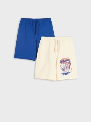 Sinsay - Szorty Avengers - beżowy