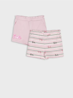 Sinsay - Szorty Barbie 2 pack - różowy