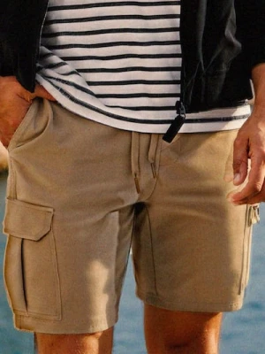 Sinsay - Szorty cargo - beżowy