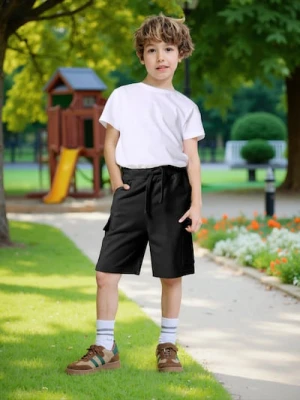 Sinsay - Szorty cargo - czarny