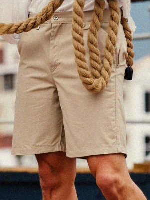 Sinsay - Szorty chino - beżowy