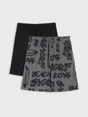 Sinsay - Szorty dresowe 2 pack - szary