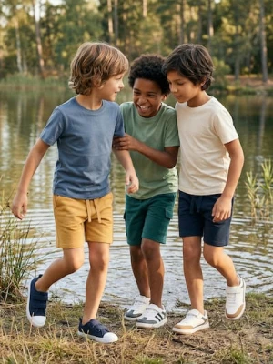 Sinsay - Szorty dresowe 3 pack - granatowy