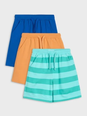 Sinsay - Szorty dresowe 3 pack - turkusowy