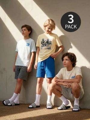 Sinsay - Szorty dresowe 3 pack - wielobarwny
