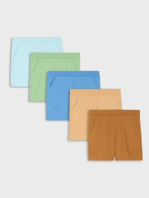 Sinsay - Szorty dresowe 5 pack - beżowy