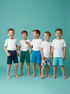 Sinsay - Szorty dresowe 5 pack - granatowy