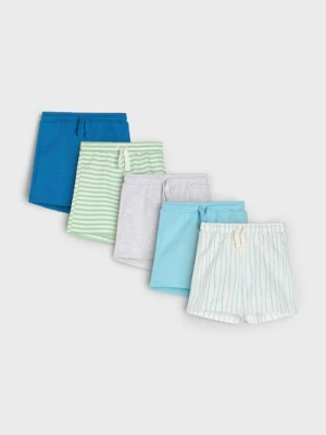 Sinsay - Szorty dresowe 5 pack - kremowy