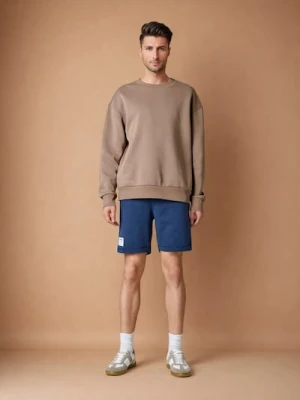 Sinsay - Szorty dresowe - granatowy