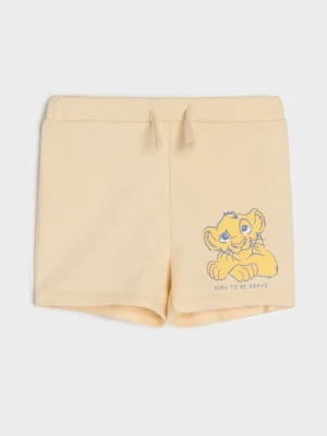 Sinsay - Szorty dresowe Król Lew - beżowy