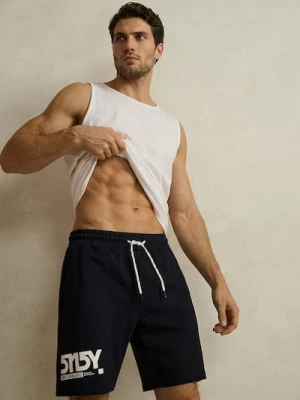 Sinsay - Szorty dresowe - niebieski