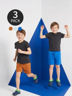 Sinsay - Szorty dresowe z bawełną 3 pack - brązowy