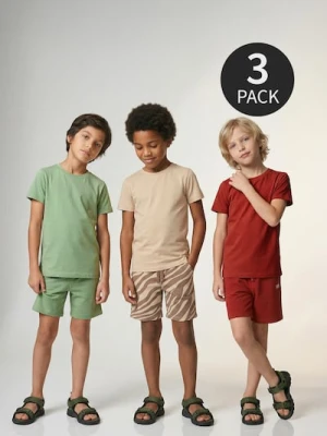 Sinsay - Szorty dresowe z bawełną 3 pack - zielony