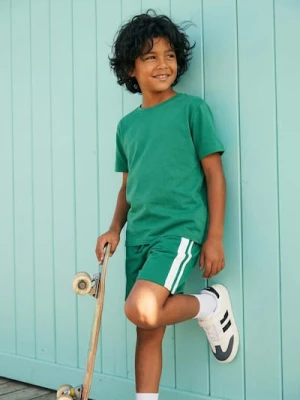 Sinsay - Szorty dresowe z lampasami - zielony