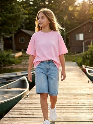 Sinsay - Szorty jeansowe bermudy - niebieski