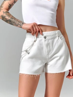 Zdjęcie produktu Sinsay - Szorty jeansowe - biały