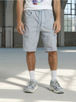 Sinsay - Szorty jeansowe jogger - zielony