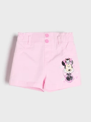 Sinsay - Szorty jeansowe Mickey Mouse - różowy