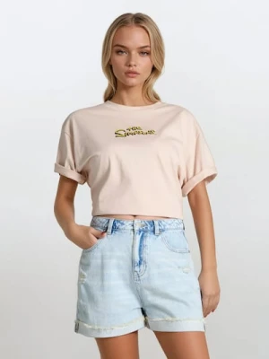 Zdjęcie produktu Sinsay - Szorty jeansowe mom fit - niebieski